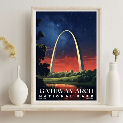 Gateway Arch National Park Poster, Travel Art, Office Poster, Home Decor | S7 - image6